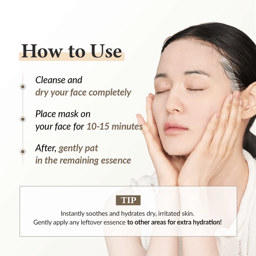 Kuinka käyttää Dr. Althea 345 Relief Cream Mask Sheet mask – levitä 10–15 minuuttia kosteutetun ja rauhoitetun ihon saamiseksi