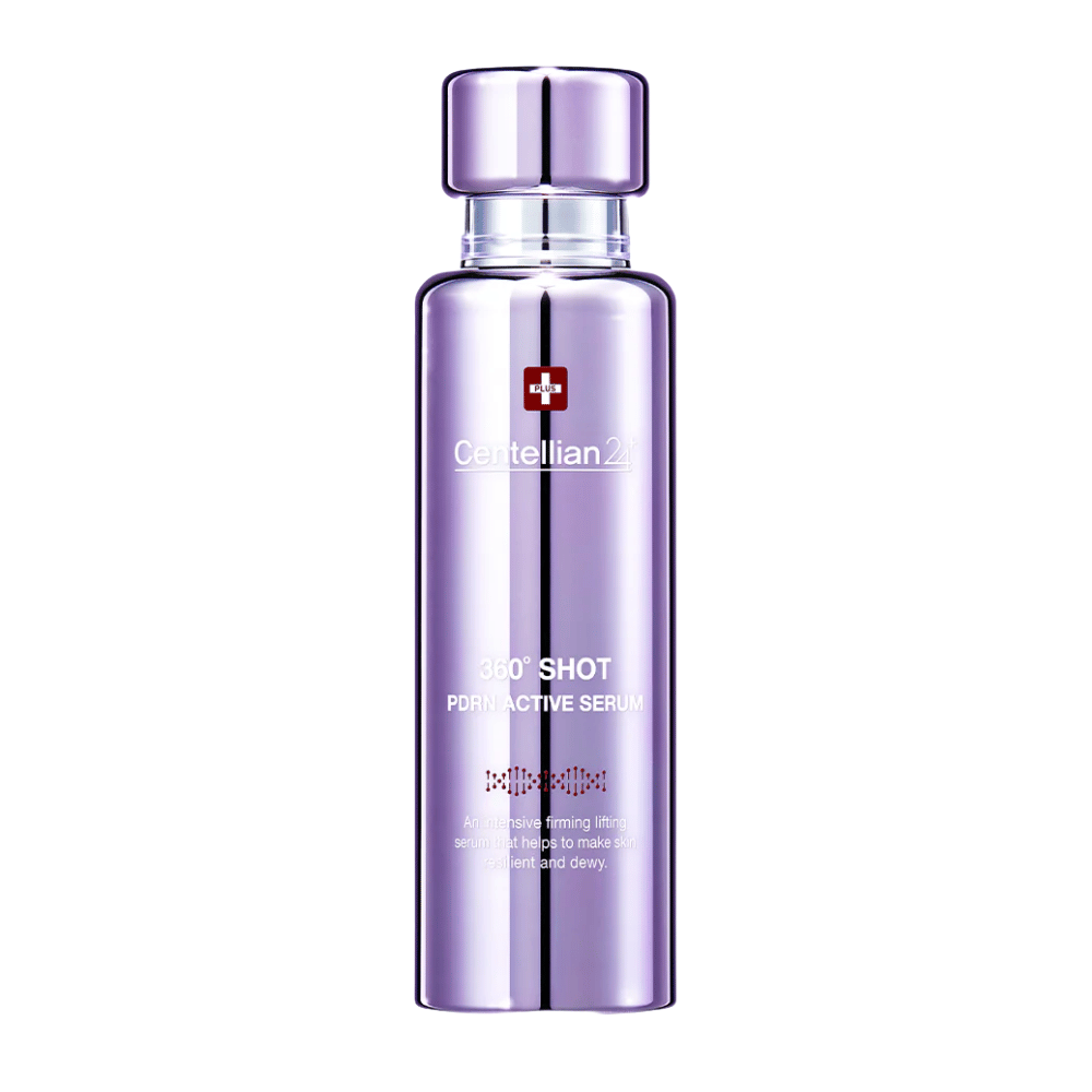 Centellian24 360º Shot PDRN Active Serum – korealainen PDRN-seerumi violettipullossa lisäämään elastisuutta, syväkosteutusta ja kiinteämpää, joustavampaa ihoa.