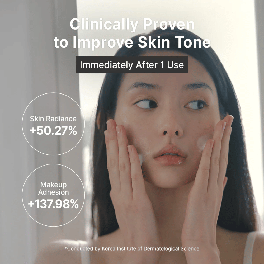 Kuva – tulokset / kliiniset väitteet (tärkeä konversion kannalta)
Dr. Althea ABC Glow Whipped Serum joka parantaa ihon sävyä, lisää hehkua ja antaa paremman meikin pysyvyyden jo ensimmäisen käyttökerran jälkeen.