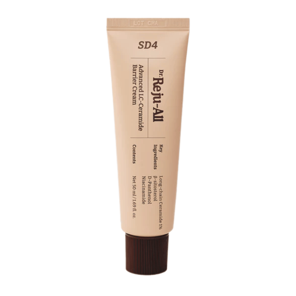 Dr. Reju-All Advanced LC-Ceramide Barrier Cream SD4 – korealainen kasvovoide, jossa on kevyt lipidi-vesi-tekstuuri, joka vahvistaa ihon suojakerrosta ja sopii herkälle ja kuivalle iholle.