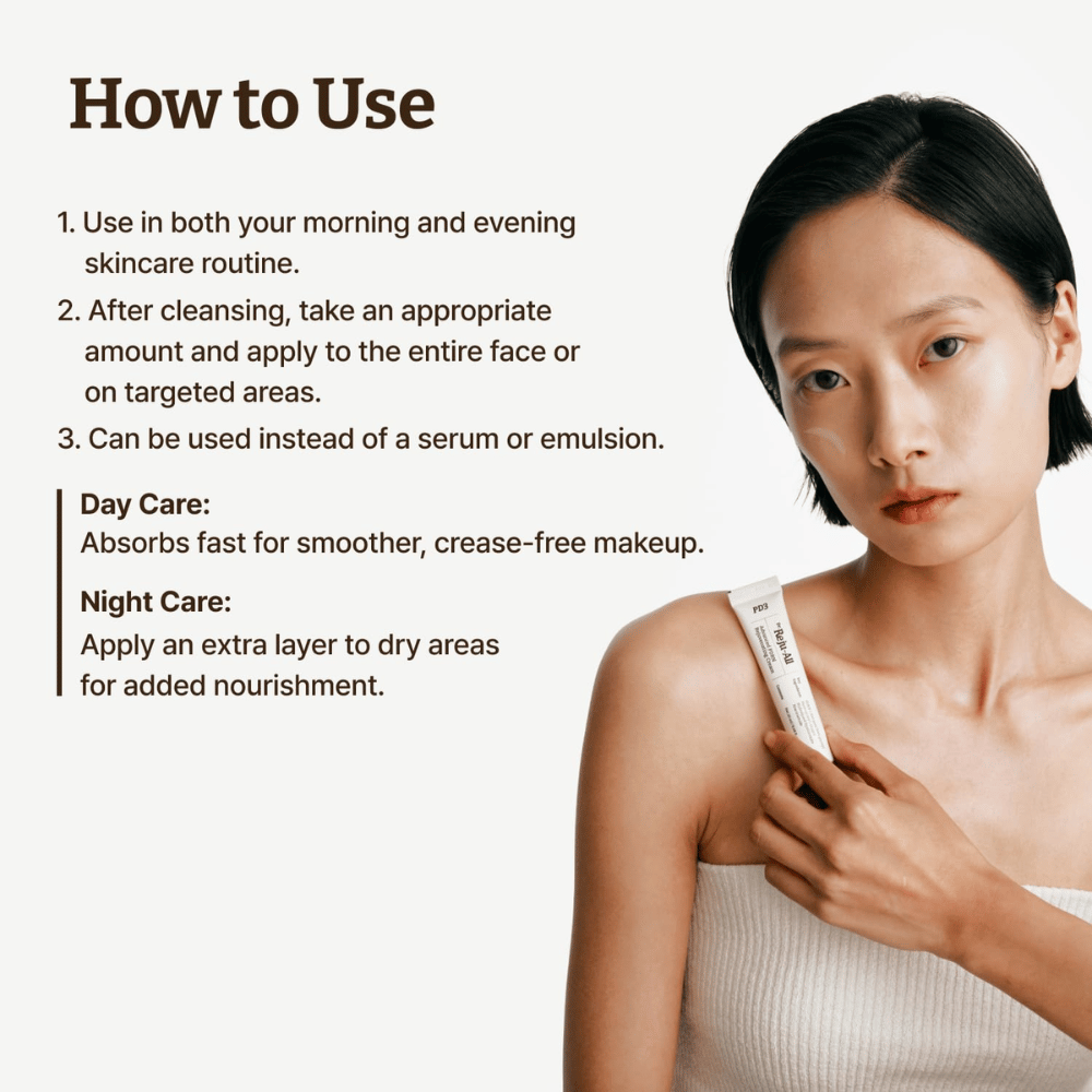 Käyttö Dr. Reju-All PDRN Rejuvenating Cream – päivä- ja yövoide, joka rauhoittaa ja kosteuttaa ihoa