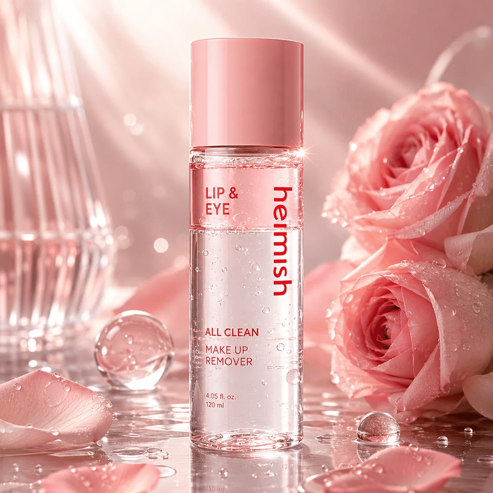 heimish All Clean Makeup Remover kosteuttavalla kaksivaiheisella koostumuksella vedenkestävälle meikille