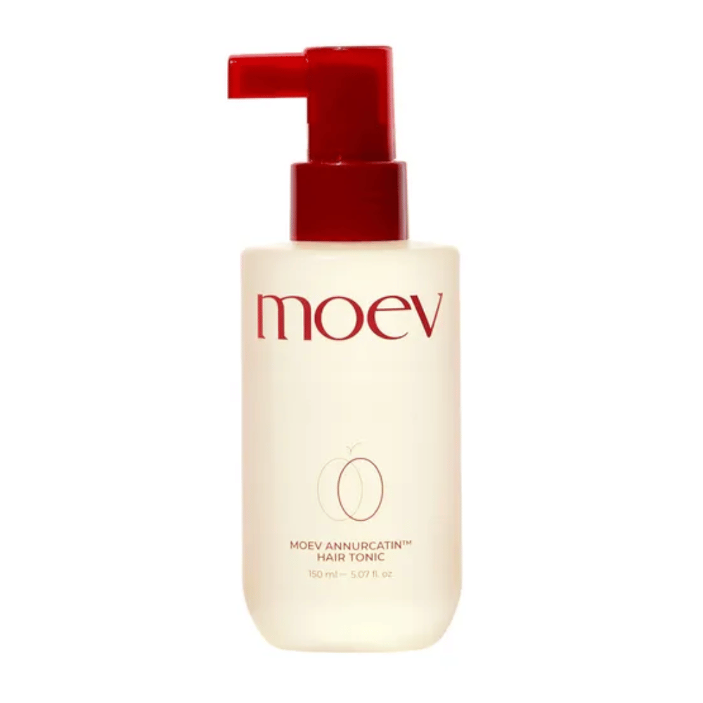 MOEV Annurcatin Hair Tonic – vahvistava hiustonic Annurca-omenalla, joka stimuloi hiusten kasvua ja vähentää hiustenlähtöä.