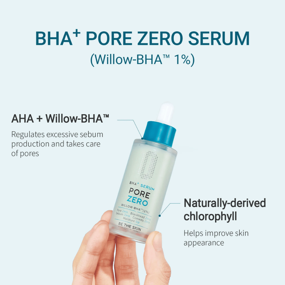 Be The Skin BHA+ Pore Zero Serum Willow-BHA:lla ja luonnollisella klorofyllillä