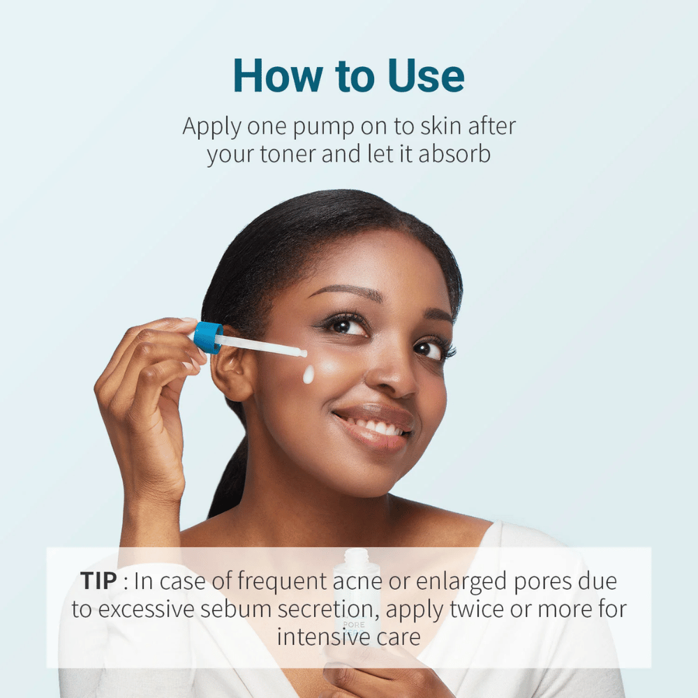 Be The Skin BHA+ Pore Zero Serum levitetään pipetillä kasvoveden jälkeen
