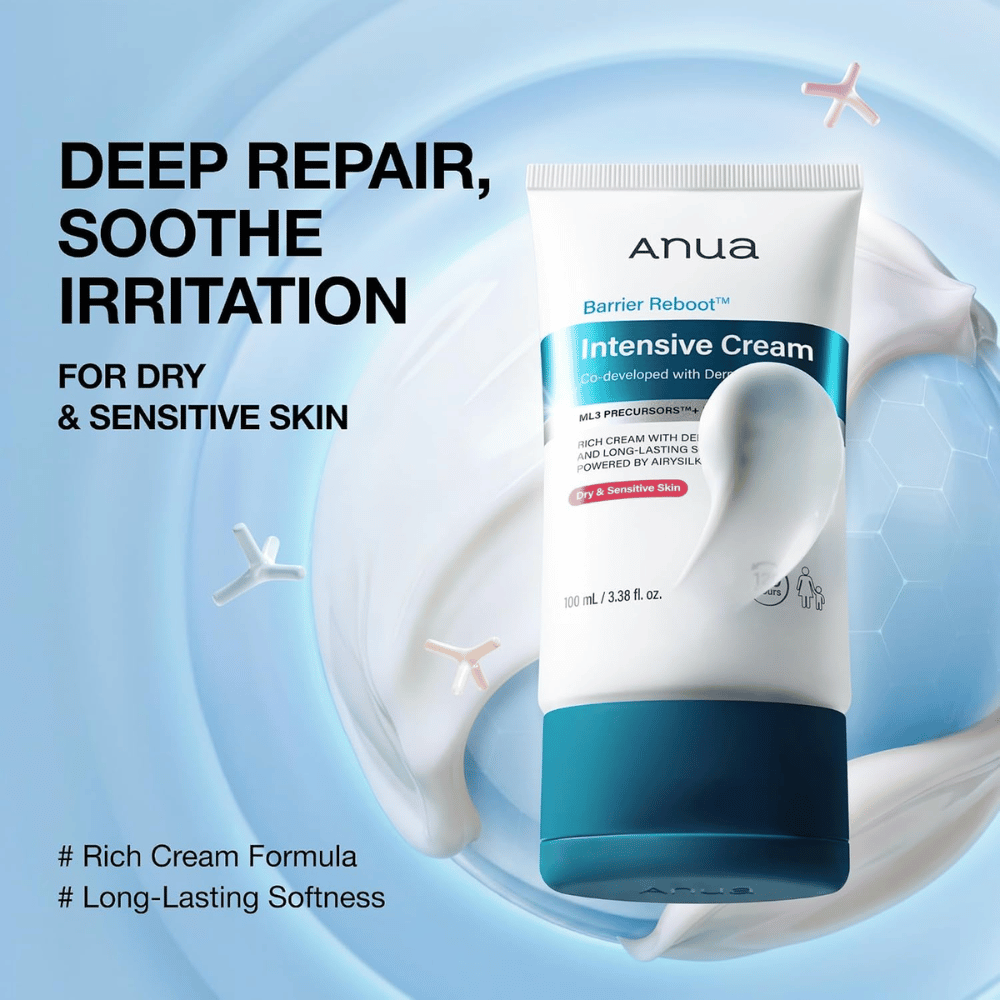4. Anua Barrier Reboot Intensive Cream – intensiivisesti kosteuttava kasvovoide kuivalle ja herkälle iholle