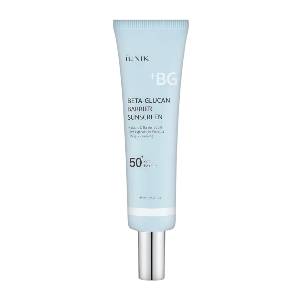 iUNIK Beta-Glucan Barrier Sunscreen SPF50+ PA++++ kosteuttava kasvoaurinkovoide näkymättömällä lopputuloksella tuotekuva