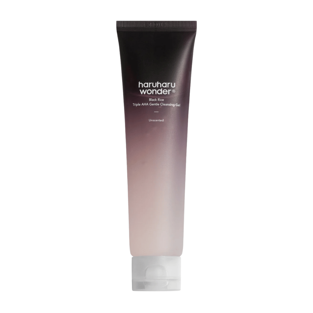 Haruharu Wonder Black Rice Triple AHA Gentle Cleansing Gel – korealainen kasvojenpuhdistusaine Triple AHA:lla
