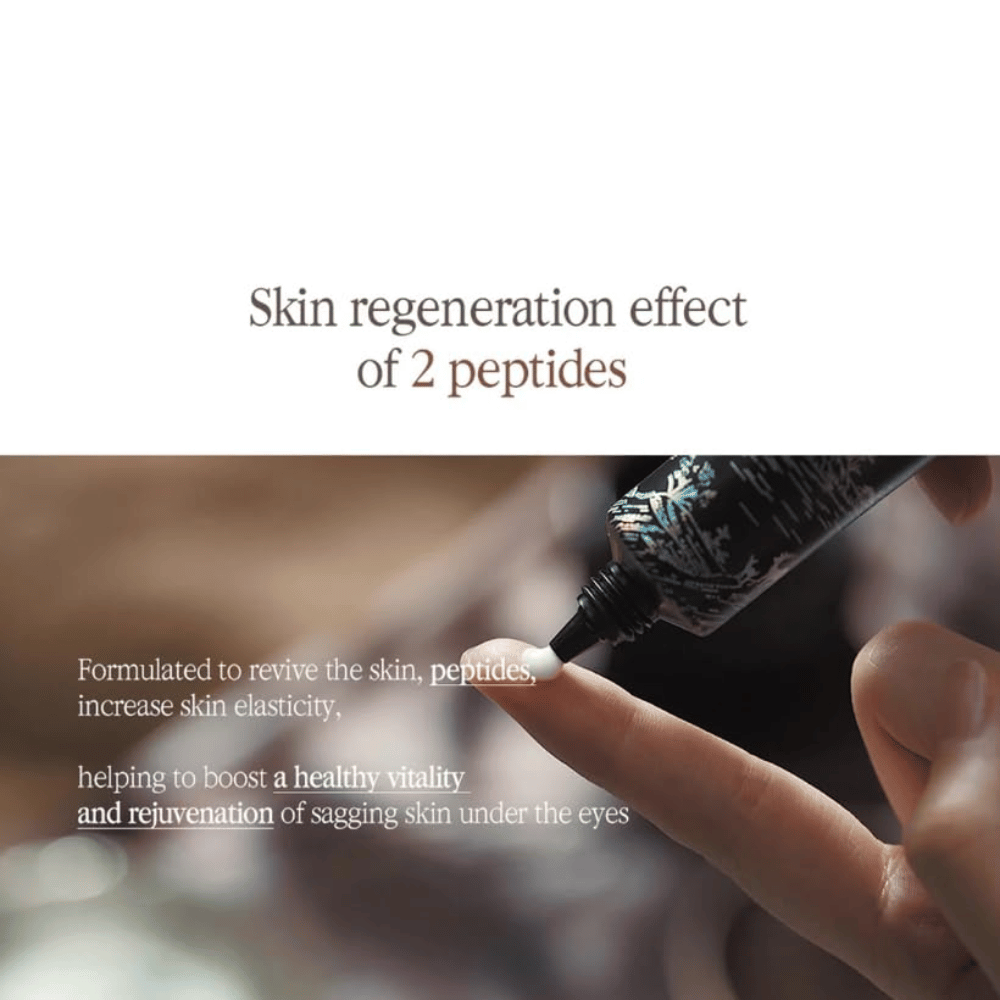 Pyunkang Yul Black Tea Time Reverse Eye Cream peptideillä, jotka auttavat tukemaan ihon kimmoisuutta ja antavat silmänympärysalueelle raikkaamman ilmeen.