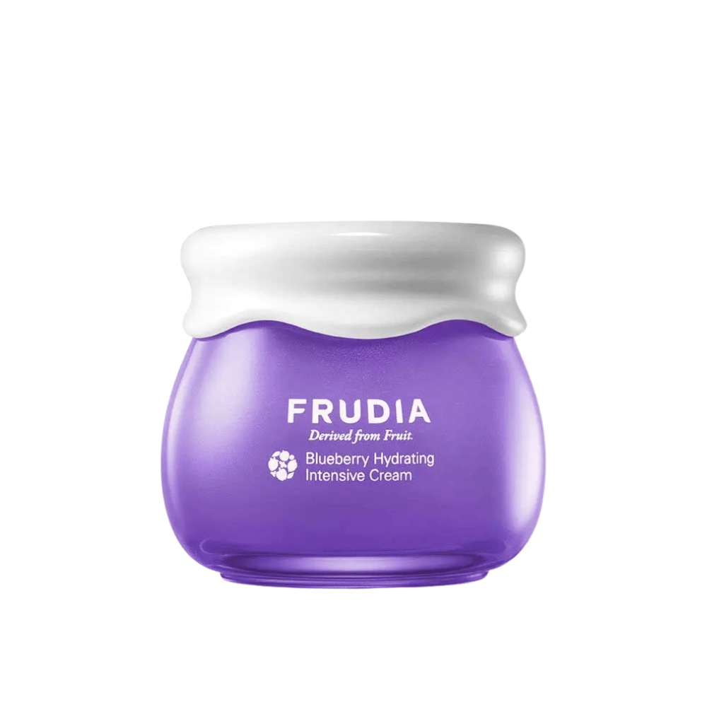 FRUDIA Blueberry Hydrating Intensive Cream – kosteuttava kasvovoide mustikkauutteella, joka vahvistaa ihon suojakerrosta ja tarjoaa pitkäkestoista kosteutusta