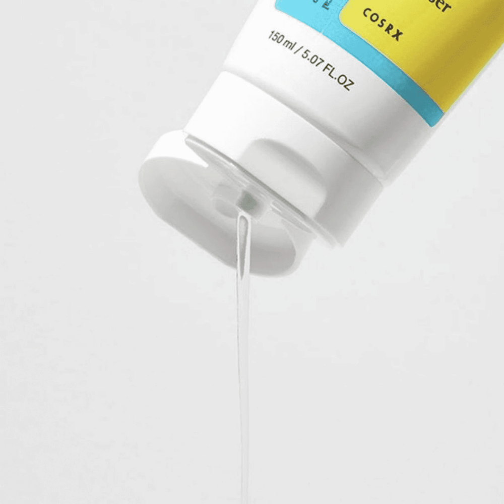 COSRX Low pH Good Morning Gel Cleanser 150ml – hellävarainen geelipuhdistusaine, jossa on kasviainesosia ja matala pH päivittäiseen ihonhoitoon.