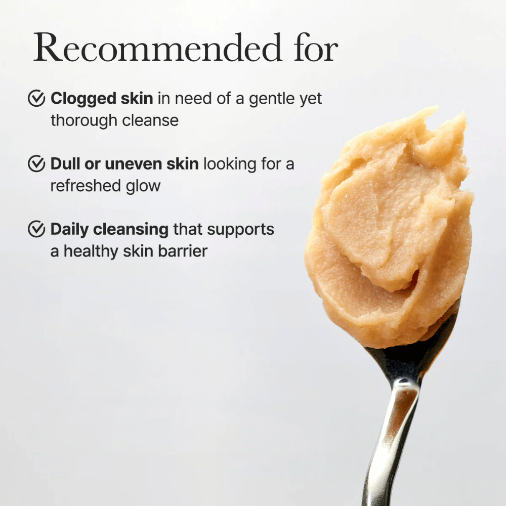 Arencia Calendula Rice Mochi Cleanser suositellaan tukkeutuneelle, väsyneelle tai epätasaiselle iholle, joka tarvitsee hellävaraisen mutta tehokkaan puhdistuksen.