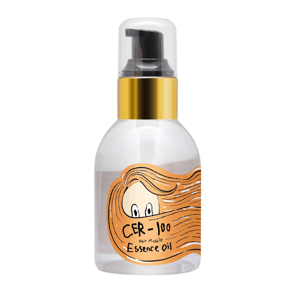 Elizavecca CER-100 Hair Muscle Essence Oil hiusöljy – ravitseva korealainen hiusöljy, joka auttaa korjaamaan vaurioituneita hiuksia, kosteuttaa pituuksia ja antaa silkkisen lopputuloksen.