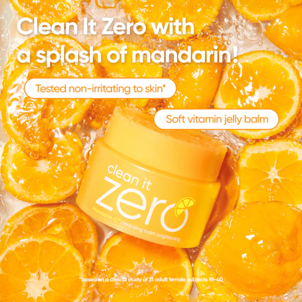Banila Co Clean It Zero Brightening cleansing balm pehmeällä hyytelömäisellä koostumuksella, joka kosteuttaa ja puhdistaa ihon syvältä raikkaalla tunteella