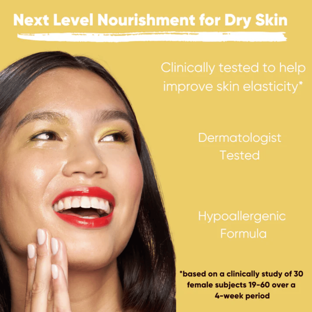 Malli säteilevällä iholla, joka näyttää Clean It Zero Ginseng-Glow Cleansing Balmin vaikutuksen, dermatologisesti testattu ja hypoallergeeninen koostumus, joka ravitsee ja parantaa ihon kimmoisuutta kuivalla iholla.