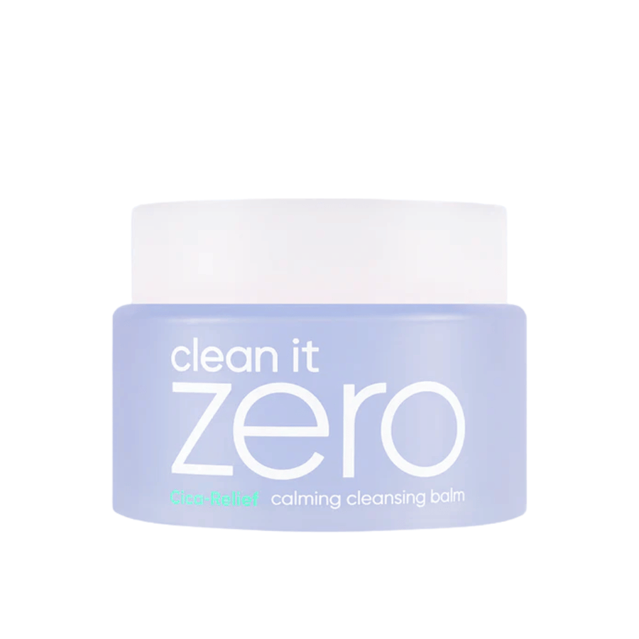Clean It Zero Cica-Relief Calming Cleansing Balm alkuperäispakkauksessa, hellävarainen puhdistusbalmi CICA:lla, joka rauhoittaa ihoa ja poistaa meikin kuivattamatta.
