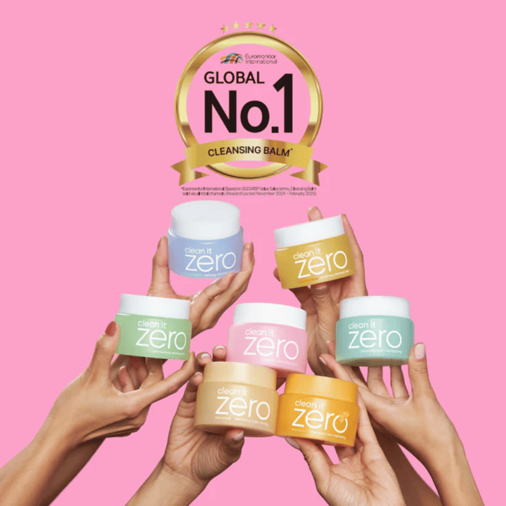 Clean It Zero Cleansing Balm -kokoelma BANILA CO useilla eri vaihtoehdoilla, palkittu maailmanlaajuinen No.1 puhdistusbalmi, joka tarjoaa hellävaraista mutta tehokasta puhdistusta eri ihotyypeille.