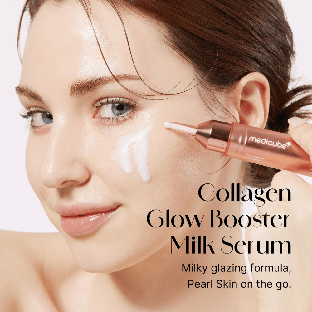 Collagen Glow Booster Milk Serum on maitomainen kiiltokaava, joka antaa ihollesi helmiäishehkun liikkeellä. Täydellinen parantamaan ihon hehkua ja kimmoisuutta samalla kun se kosteuttaa ja suojaa ihoa ulkoisilta rasituksilta.