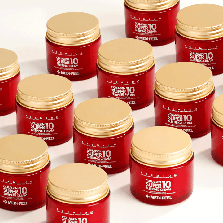 MEDI-PEEL Collagen Super 10 Sleeping Cream – suosittu korealainen yövoide kollageenilla, joka parantaa ihon elastisuutta ja hehkua.