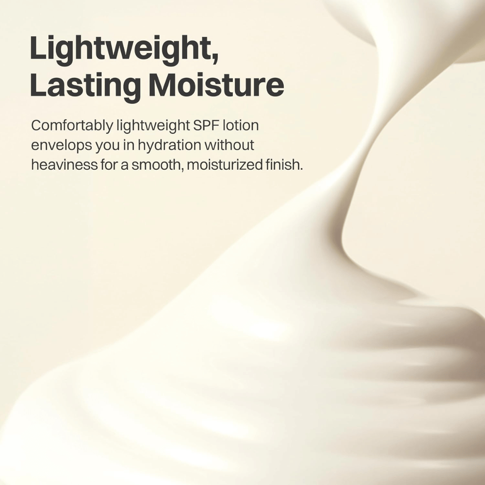 Kevyt ja kosteuttava koostumus tuotteessa Beauty of Joseon Comfort Protection Mineral Body Sun Lotion SPF30