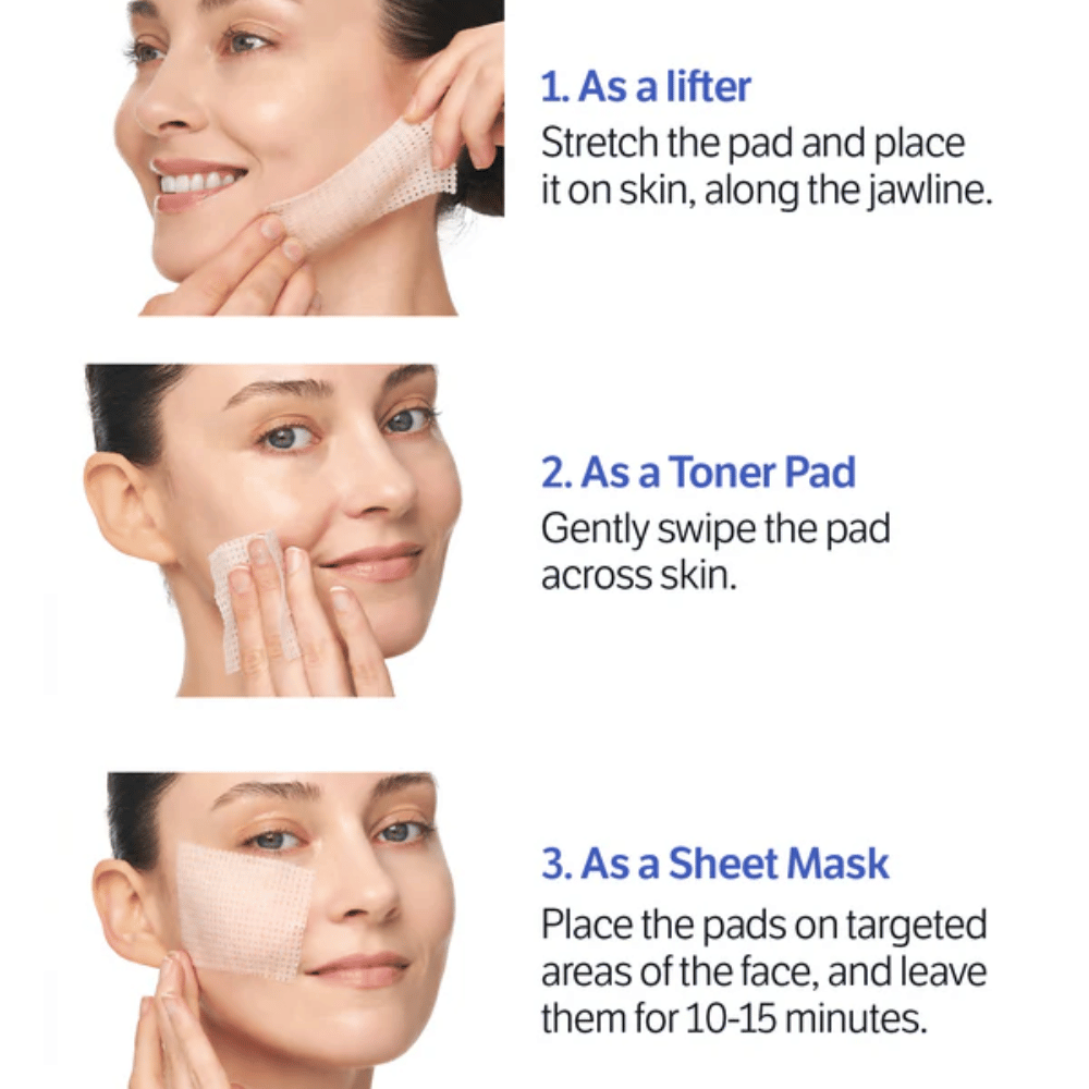 Sungboon Editor Deep Collagen Retinol Pads, joita käytetään Sheet mask kosteuttamaan, tasoittamaan ihonsävyä ja vähentämään hienoja juonteita