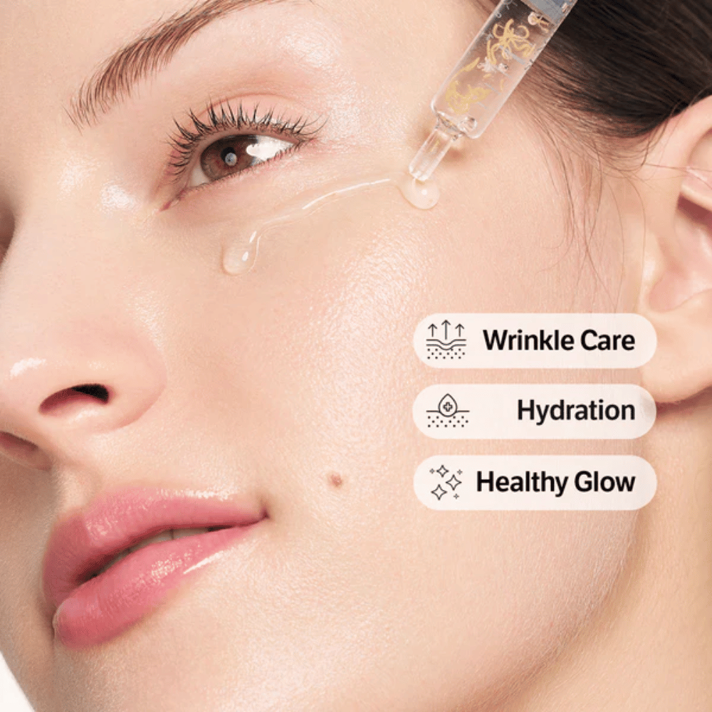 SUNGBOON EDITOR Deep Collagen Silk Peptide Intensive Ampoule – kevyt seerumi, joka imeytyy nopeasti ja auttaa kosteuttamaan ihoa sekä antamaan tasaisemman ja säteilevämmän ihon sävyn.