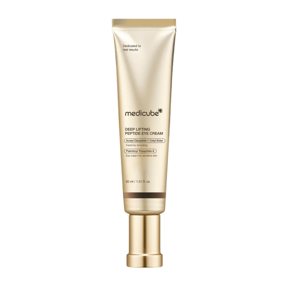 Medicube Deep Lifting Peptide Eye Cream – anti-aging silmänympärysvoide peptideillä, jotka parantavat kiinteyttä, vähentävät hienoja juonteita ja kosteuttavat.