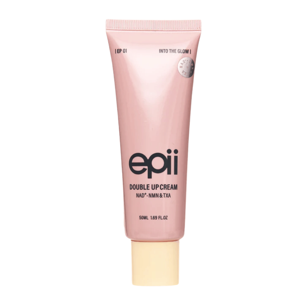 EPII Double Up Cream NAD+, NMN & TXA 50 ml – heleyttä antava kasvovoide, joka parantaa ihon sävyä, kiinteyttä ja kosteutusta.
