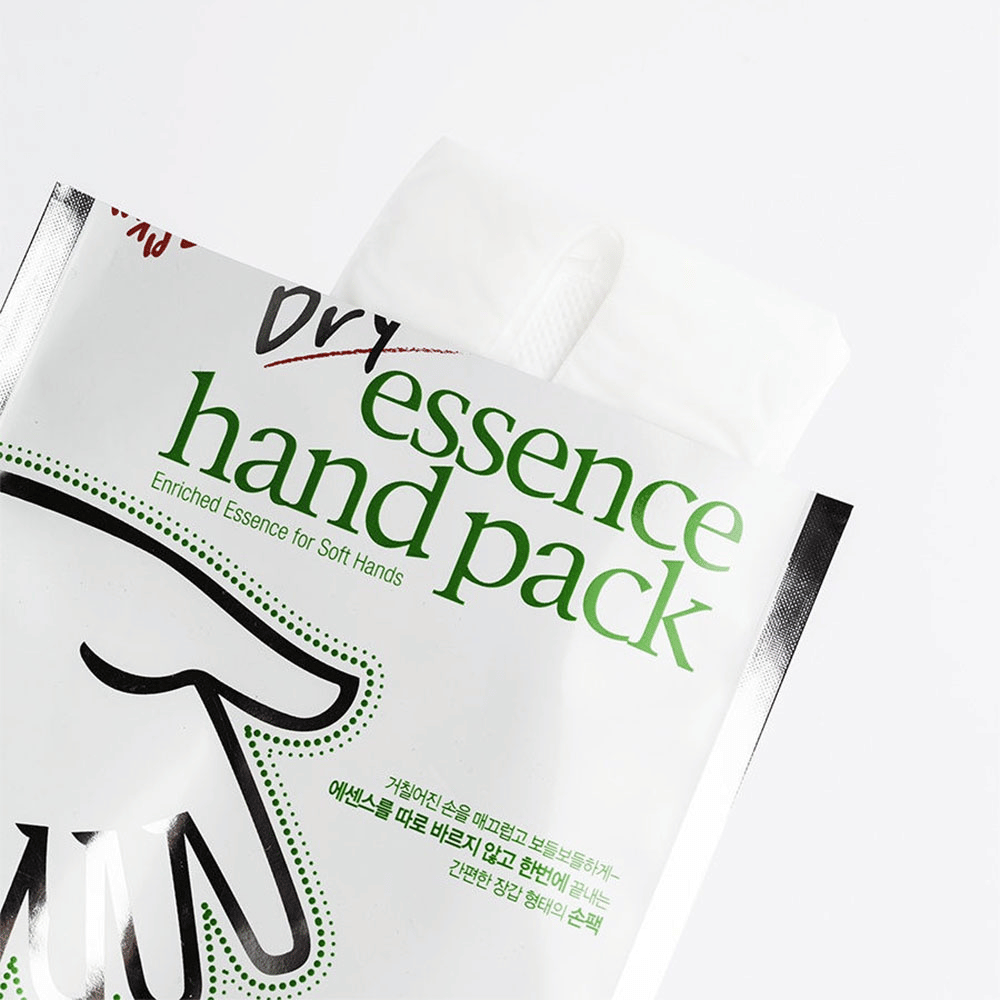 PETITFEE Dry Essence Hand Pack kosteuttavalla esanssilla ja käsineillä pehmeitä ja hyvin hoidettuja käsiä varten