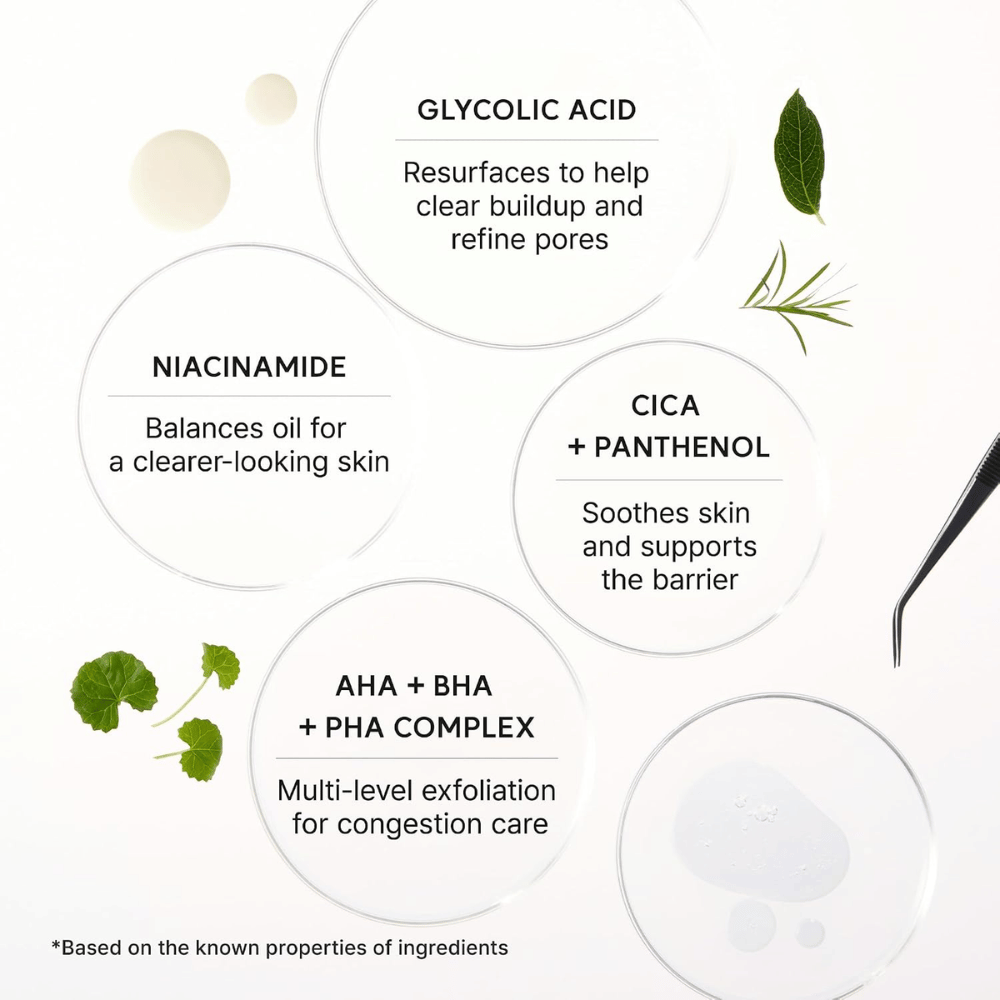 Arencia Eraser Shot Glycolic Acid Booster – glykolihappo, niasiiniamidi, cica, pantenoli sekä AHA BHA PHA
