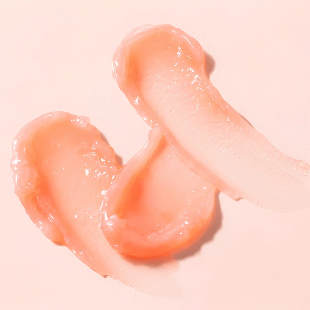 Geelimäinen koostumus tuotteelta Heimish Ever Glow All Night Lip Mask intensiiviseen huultenhoitoon