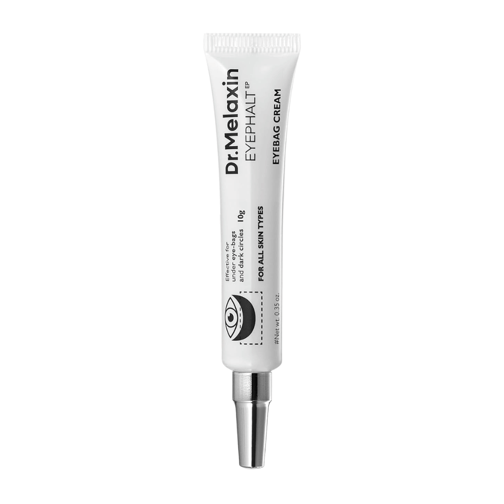 Dr.Melaxin Eyephalt Eyebag Cream kaikille ihotyypeille, joka antaa intensiivistä hoitoa tummille silmänalusille, turvotukselle ja ikääntymisen merkeille silmien ympärillä