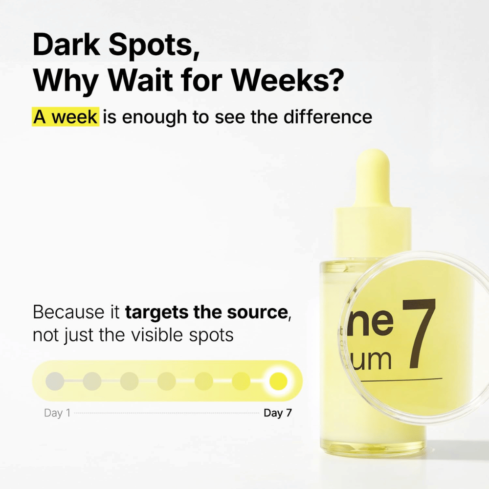 Ma:nyo Glutathione 7 Dark Spot Serum pigmenttiläiskiä ja epätasaista ihonsävyä vastaan, näkyviä tuloksia jo viikossa