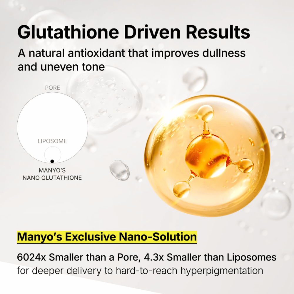 Ma:nyo Glutathione 7 Dark Spot Serum nano-glutathionilla pigmenttiläiskien ja samean ihon syvävaikutteiseen hoitoon