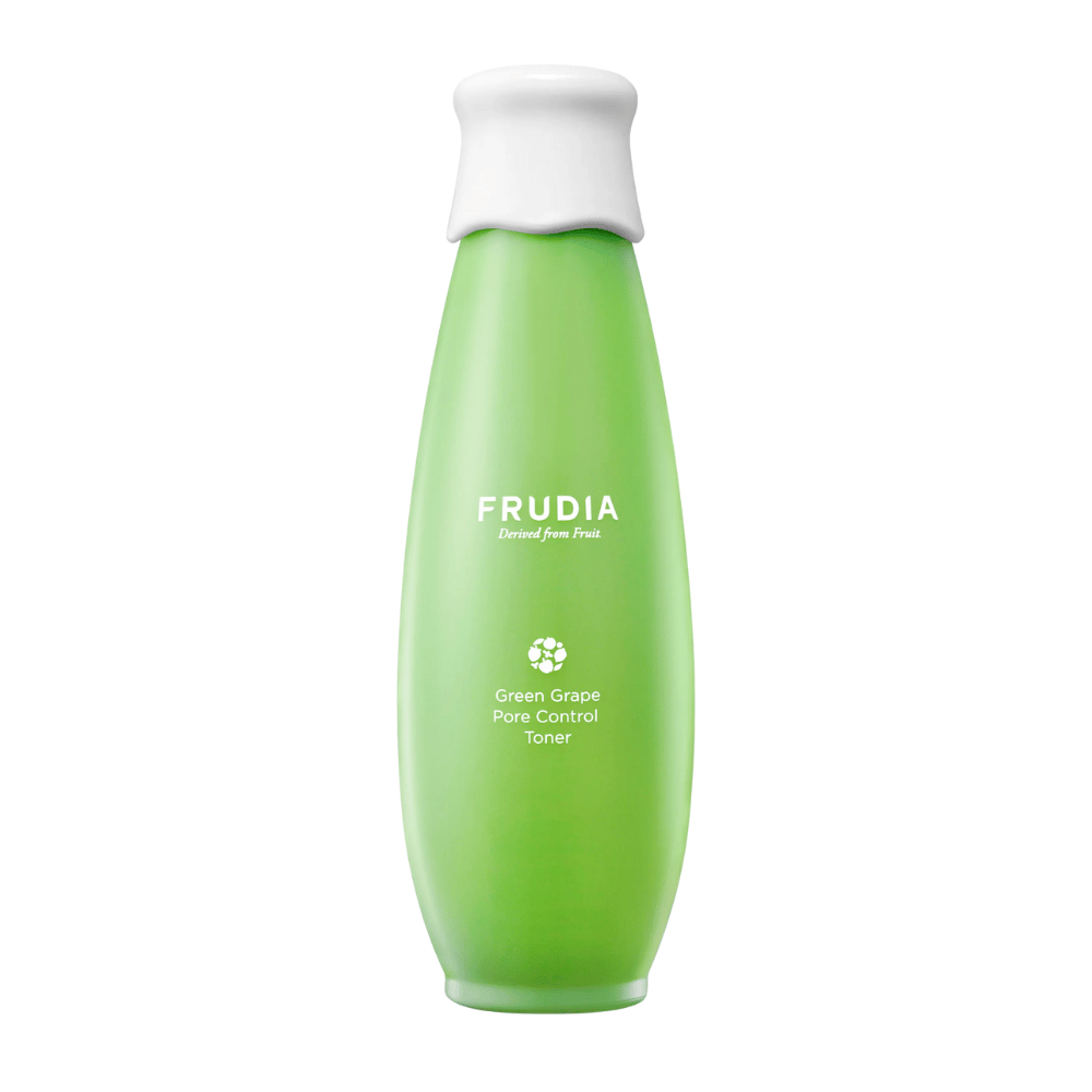 Frudia Green Grape Pore Control Toner – korealainen kasvovesi vihreällä rypäleuutteella, joka tasapainottaa rasvaista ihoa, minimoi huokosia ja antaa raikkaan, kosteutetun ja kirkkaan ihon värin.