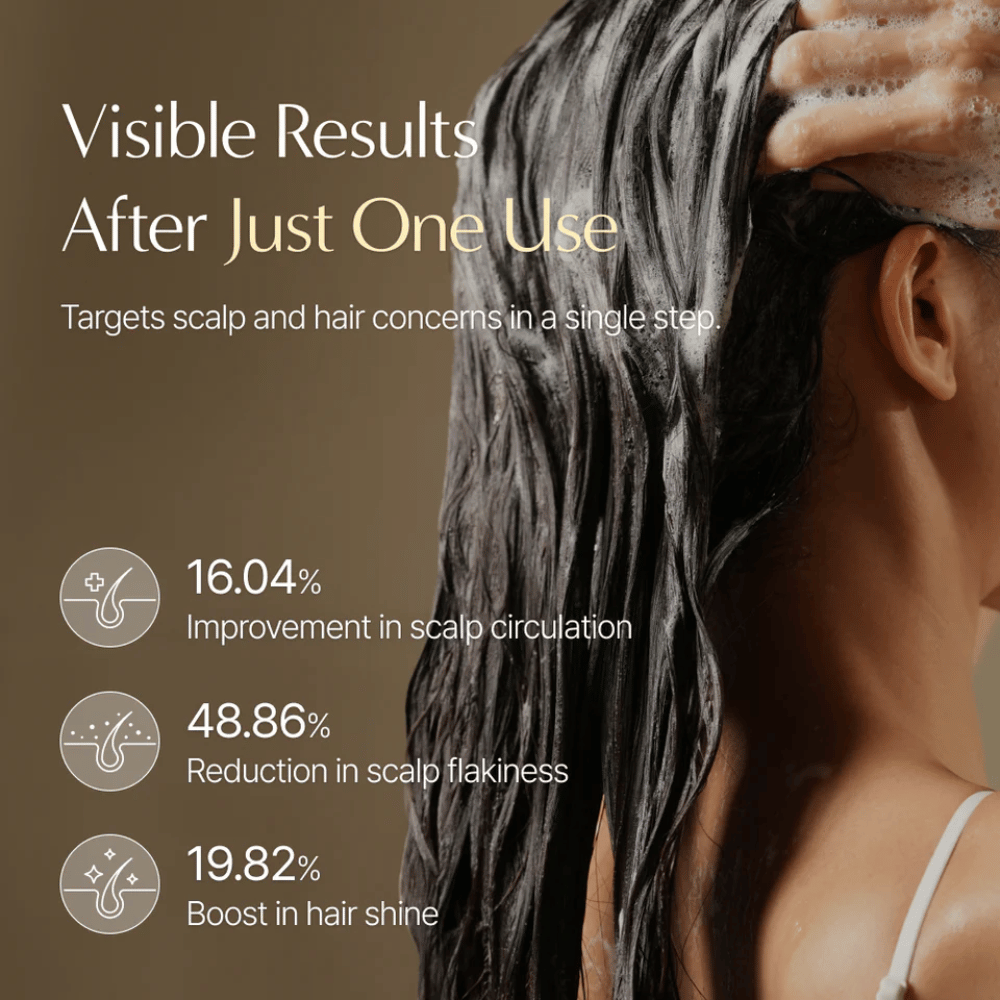 LILYEVE Grow:Turn Exosome 3D Volume Brush Shampoo joka hierotaan hiuspohjaan harja-applikaattorilla