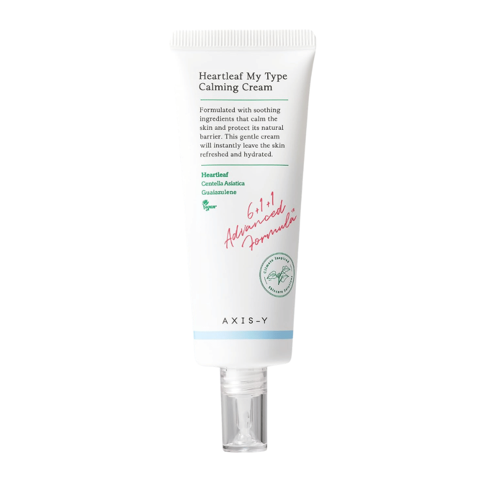 1. AXIS-Y Heartleaf My Type Calming Cream – kasvovoide tuubissa, tuotekuva