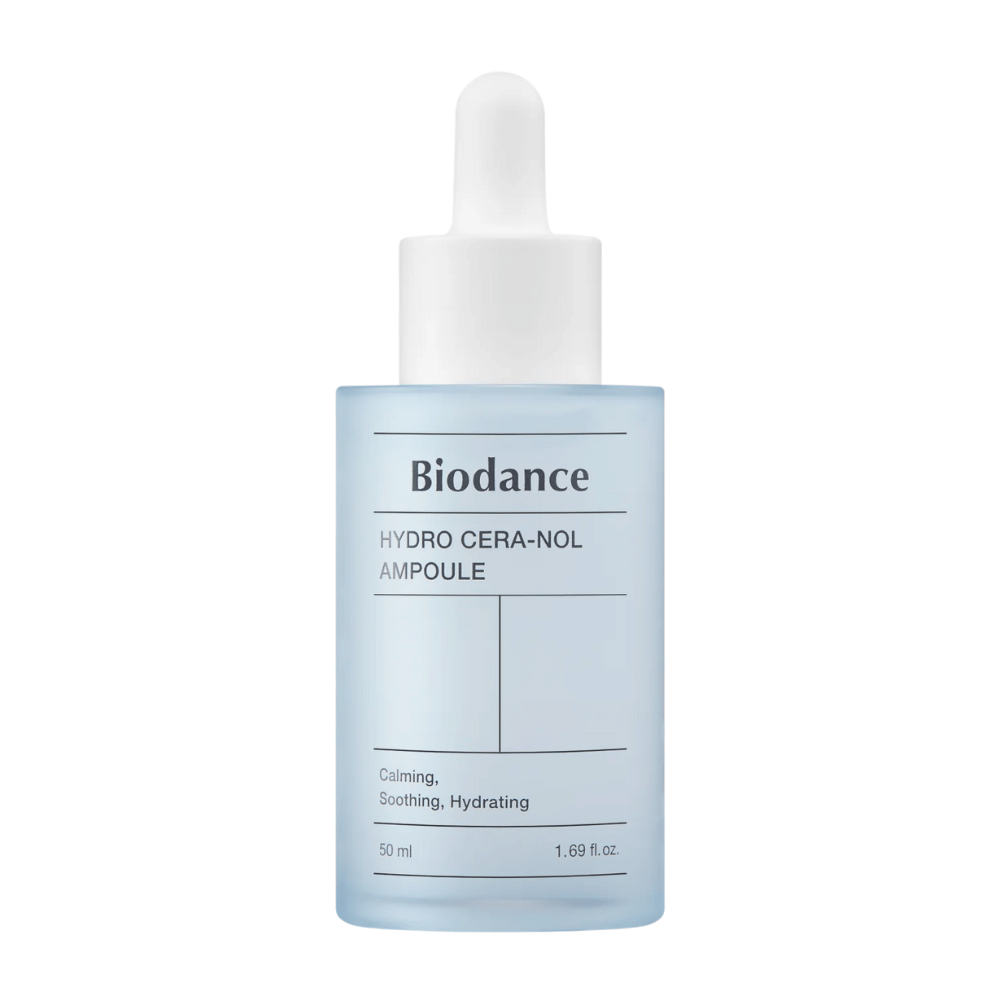 Biodance Hydro Cera-Nol Ampoule – Rauhoittava ja intensiivisesti kosteuttava ampulli.

💧 Syväkosteutus – Vahvistaa ihon kosteussuojaa ja estää kuivumista.
🌿 Rauhoittava vaikutus – Vähentää punoitusta ja ärsytystä tasapainoiselle iholle.
🛡️ Vahvistaa ihon suojamuuria – Ihanteellinen herkälle ja kuivalle iholle.

Täydellinen kosteutetulle, pehmeälle ja suojatulle iholle!