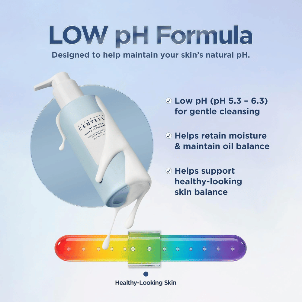 SKIN1004 Hyalu-Cica Gentle Cleansing Milk – mieto puhdistus, jonka alhainen pH on 5,3–6,3