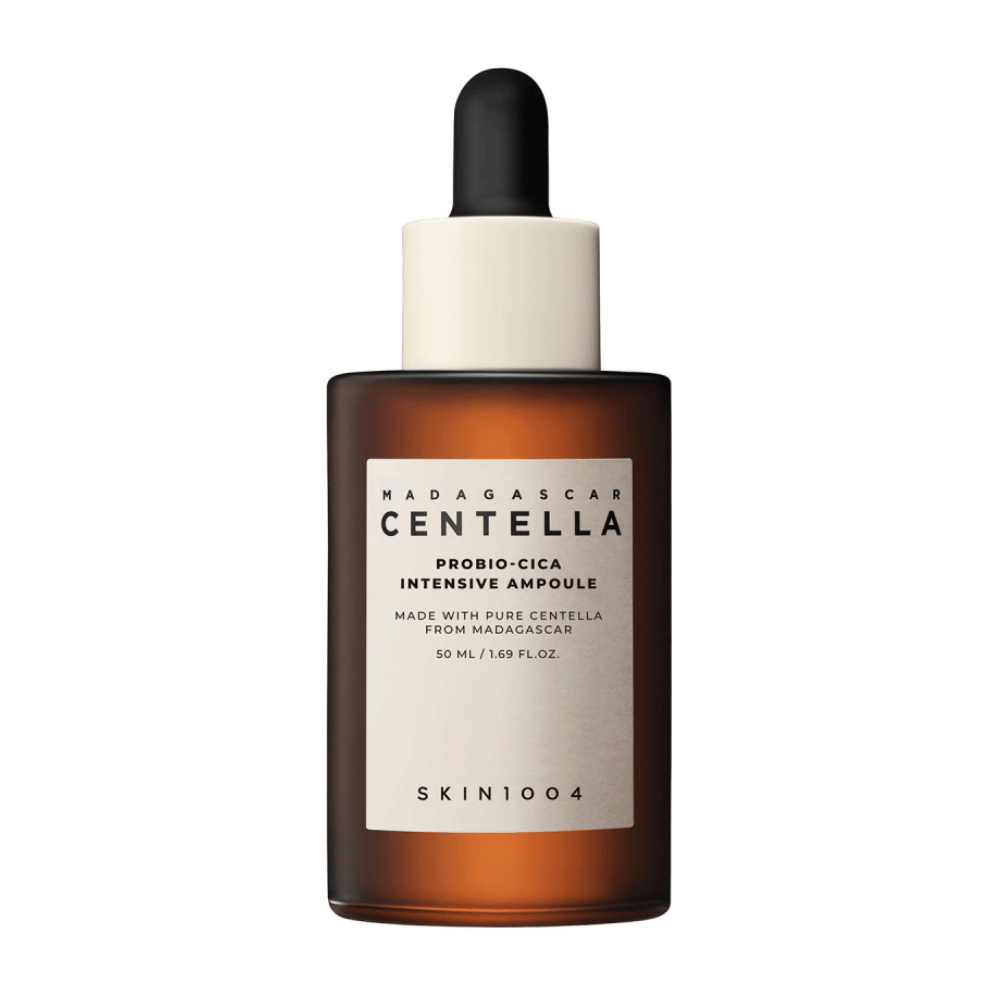 Pullo "Madagascar Centella Probio-Cica Intensive Ampoule" SKIN1004:lta, ihonhoitoa Madagaskarin centellalla.