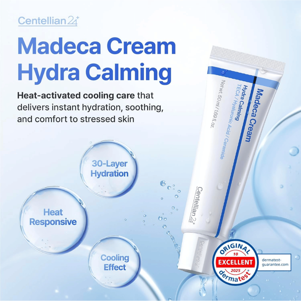 4. Centellian24 Madeca Cream Hydra Calming 50ml – viilentävä kasvovoide hyaluronihapolla ja keramdeilla