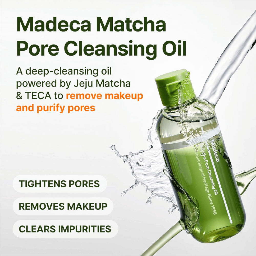 Centellian24 Madeca Matcha Pore Cleansing Oil Jeju matchalla ihohuokosten syväpuhdistukseen
