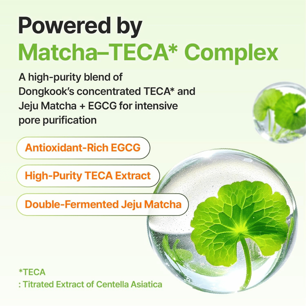 Centellian24 Madeca Matcha Pore Cleansing Oil Matcha-TECA Complexilla ihohuokosten puhdistukseen