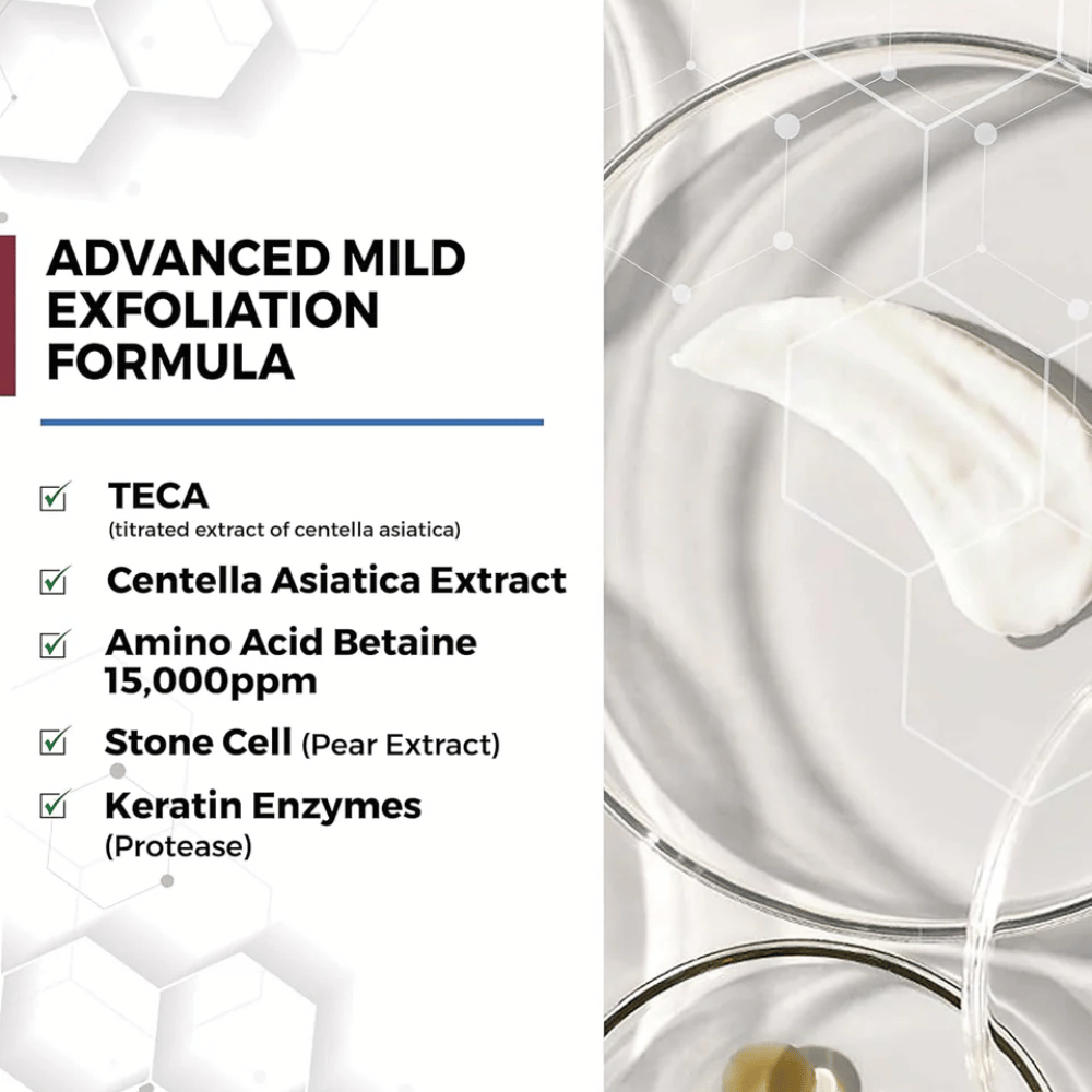 Centellian24 Madeca Amino Acid Cleansing Foam ainesosat – mieto kuoriva koostumus TECA, Centella Asiatica -uutetta, aminohappoja ja keratiinientsyymejä, jotka auttavat puhdistamaan ihoa hellävaraisesti ja poistamaan kuolleita ihosoluja.