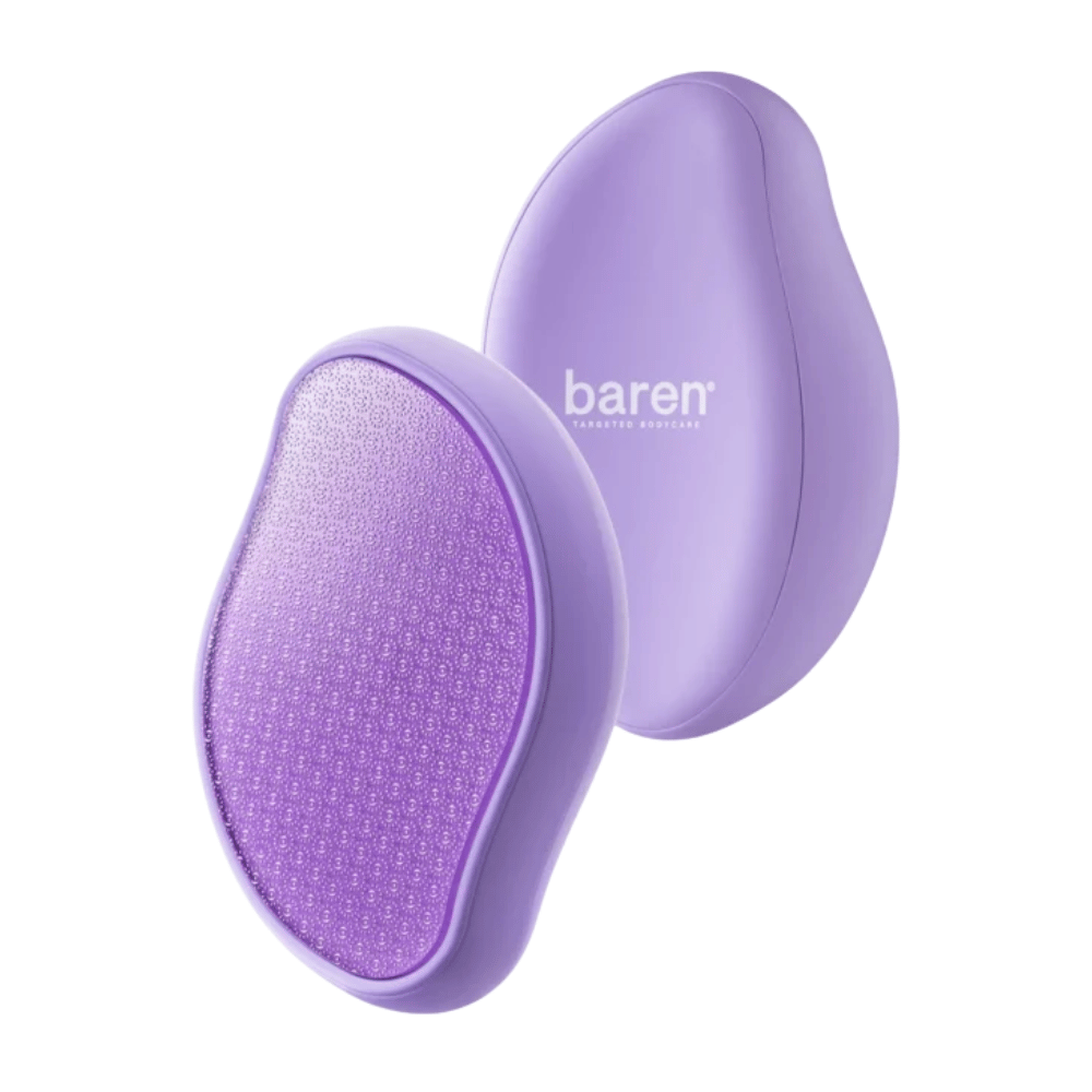 3. Baren Magic Glass Stone Foot File – violetin jalkaviilan etu- ja takapuoli, hiomapinta kuivien ja karheiden jalkojen pehmentämiseen