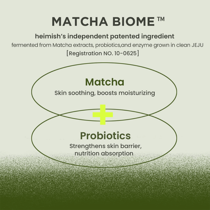 Heimish Matcha Biome Amino Acne Cleansing Foam matchalla ja probiooteilla – vahvistaa ihon suojamuuria ja rauhoittaa ärtynyttä, aknealttiista ihoa