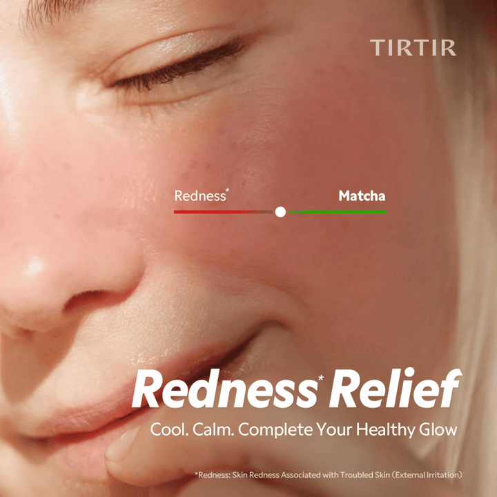 TIRTIR Matcha Calming Cream vähentää punoitusta ja ärsytystä, rauhoittaa herkkää ihoa ja antaa tasaisemman, tasapainoisemman ihonsävyn.