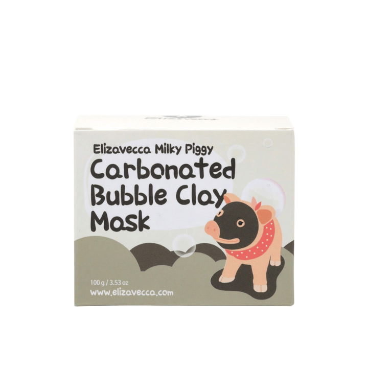 Elizavecca Milky Piggy Carbonated Bubble Clay Mask 100 g – korealainen kuplanaamio hiilihapolla ja savella, joka syväpuhdistaa huokoset ja poistaa ylimääräistä talia.
