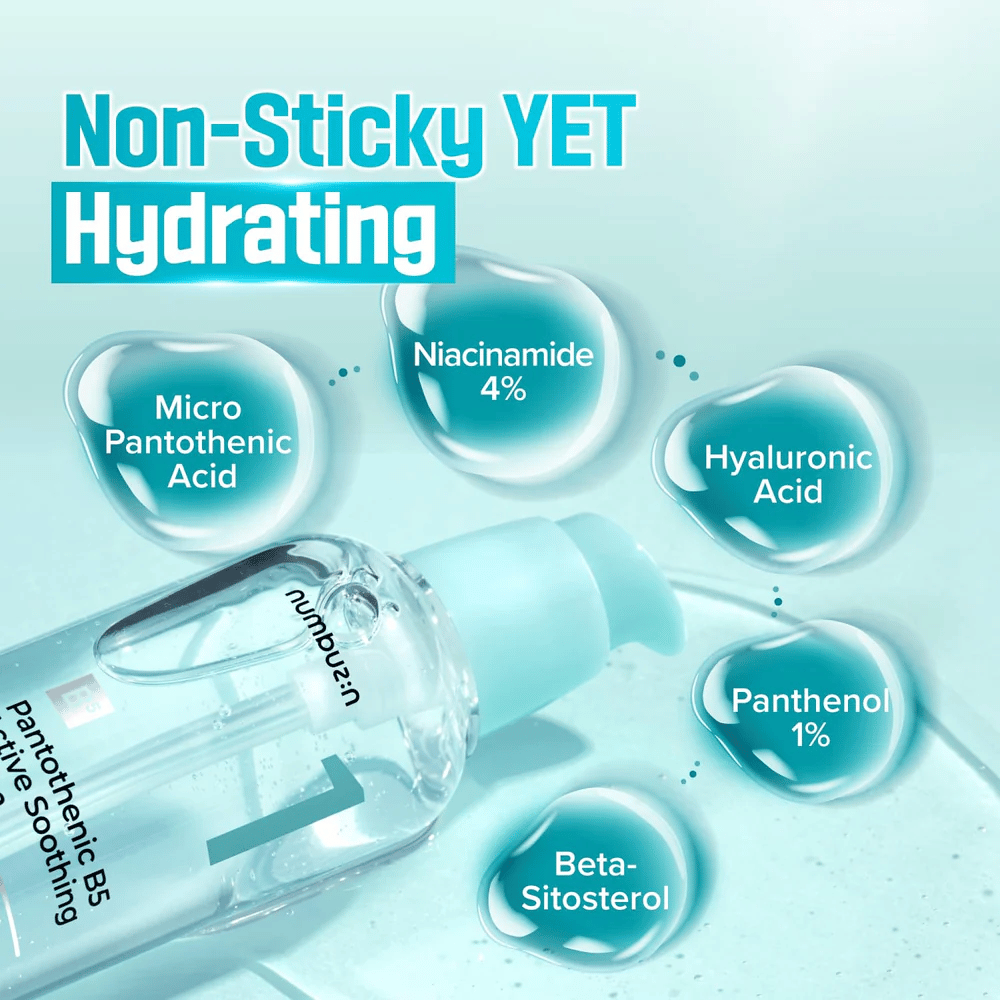 numbuzin No.1 Pantoteeninen B5 Seerumi 4% niasiiniamidilla, 1% panthenolilla ja hyaluronihapolla – kosteuttava ja talitasapainottava seerumi näppyjä vastaan