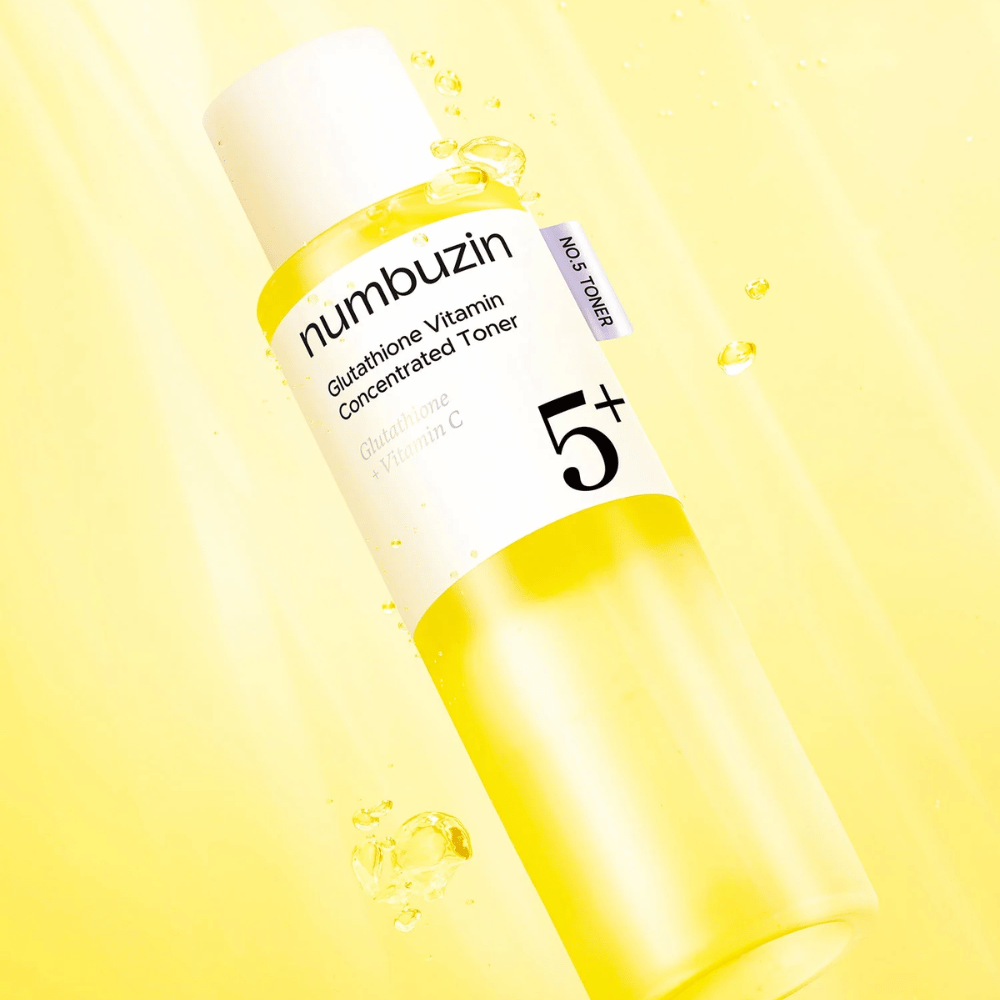 Numbuzin No.5+ Glutathione Vitamin Boosting Essential Toner hehkua antava kasvovesi pigmenttiläiskiä vastaan